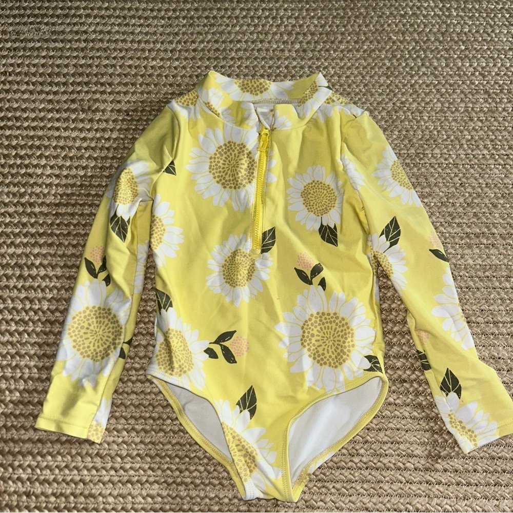 Carter's Yellow Sunflower Kids Swimsuit